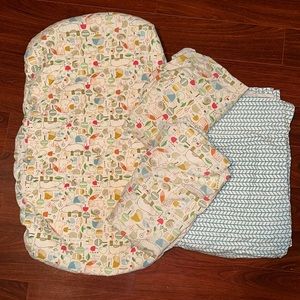 ADORABLE Woodland Critters Crate & Kids Crib Bedding and Changing Pad Cover